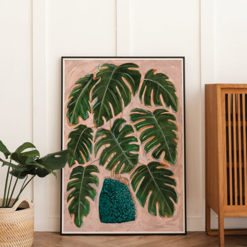 Gouache Monstera