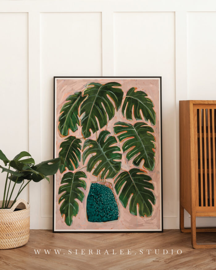 Gouache Monstera