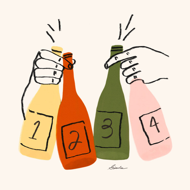 Wine Tasting - Food Illustration